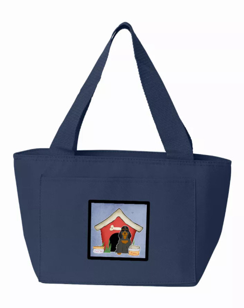 Dog House Collection Cocker Spaniel Black Tan Lunch Bag