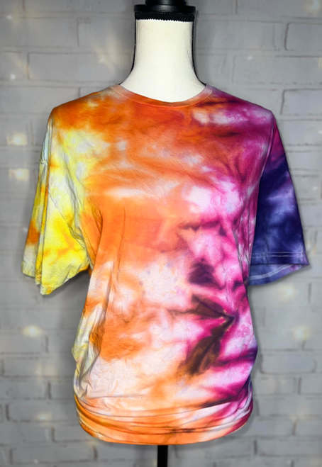 Rainbow Rayne Ice Dyed Tie Dye Blank Tee - TheBlendedOwl001442 Rainbow Rayne Ice Dyed Tie Dye Blank Tee - TheBlendedOwl001442