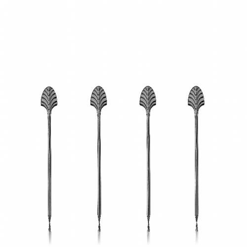 Gunmetal Deco Cocktail Picks By Viski
