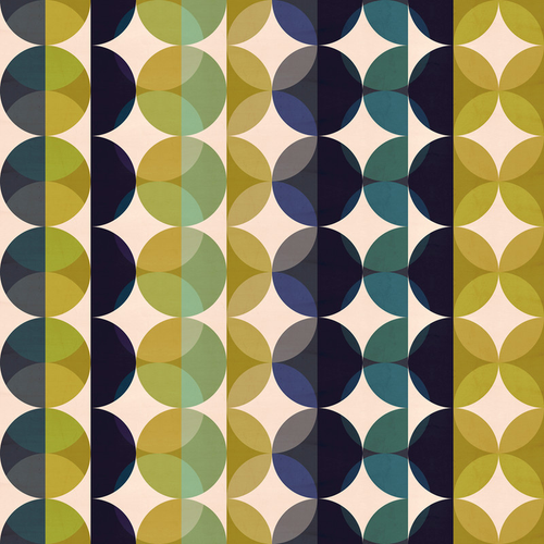 'Gemstone Jade' Multi-Color Geometric Mid-Century Peel & Stick Wallpaper - S002076B002498P000094V007