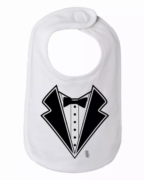 Tuxedo Baby/Toddler Bib  One Size Tuxedo Baby/Toddler Bib  One Size