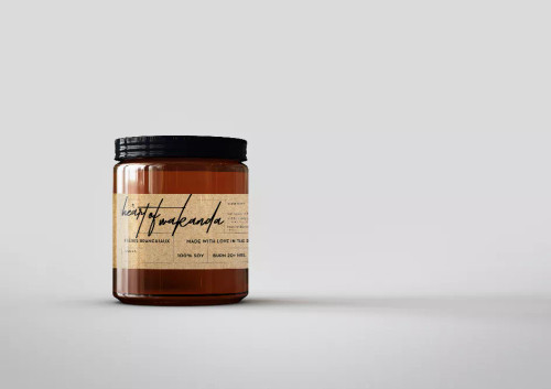 Heart of Wakanda Candle - S001629B002233P000019V002