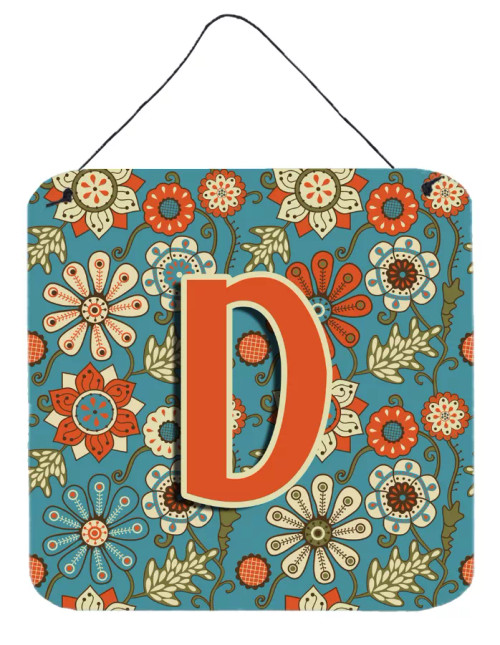 Flowers Initial Wall or Door Hanging Prints - S000213B001695P048570V000
