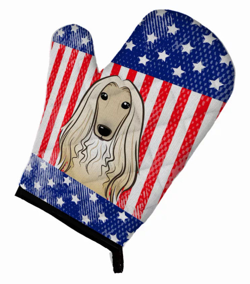 American Flag and Dog on Oven Mitt - S000213B001695P069323V031