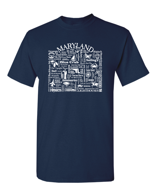 US State Destination Unisex T-shirt - Where Life Takes You (K-M) - S001839B002277P000014V407