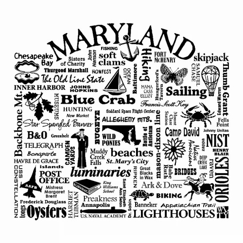 US State Destination Unisex T-shirt - Where Life Takes You (K-M) - S001839B002277P000014V364