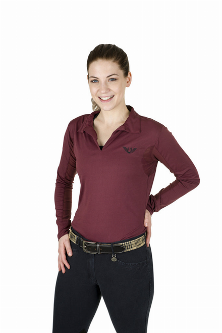 Tuffrider Ladies Taylor Long Sleeve Polo - S001797B002239P001592V019