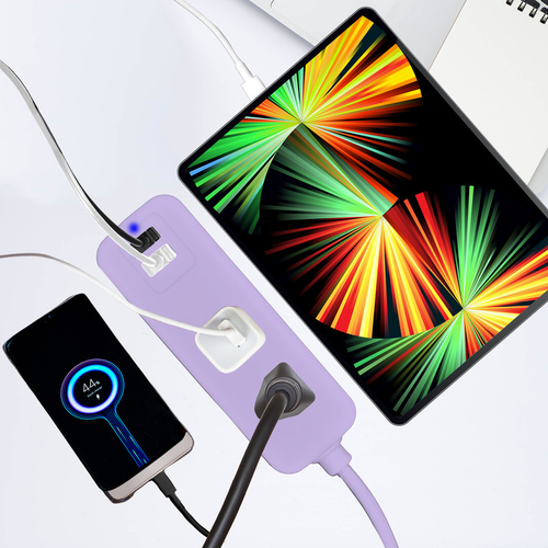 5 FT Extension Cord 2 Outlets + 1 USB + 1 Type C With Surge Protection - CPAT512-046