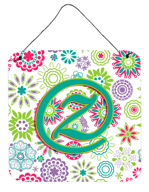 Flowers Initial Wall or Door Hanging Prints - S000213B001695P048566V000