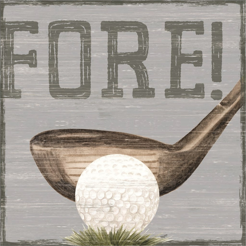 Golf Days neutral V-Fore! by Tara Reed, Canvas Art - C1086532-0120000-8CAAAMA