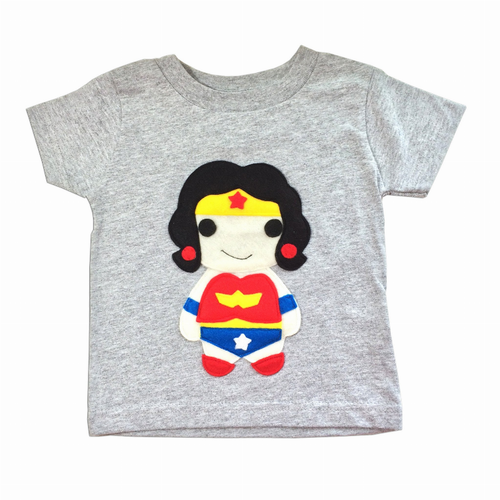 Kids Superhero Shirt - Wonder Girl Kids Superhero Shirt - Wonder Girl