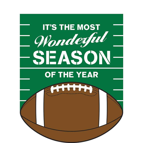 Most Wonderful Season Football Poly Flag