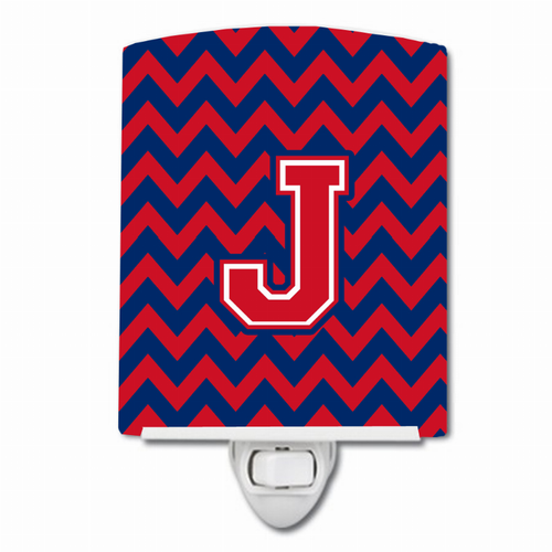 Letter Chevron Ceramic Night Light - CJ1054-JCNL