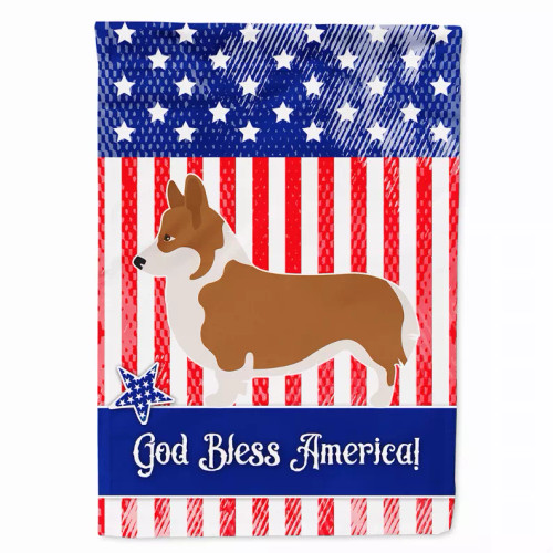 Dog Print American Flag Garden Size - S000213B001695P097121V000