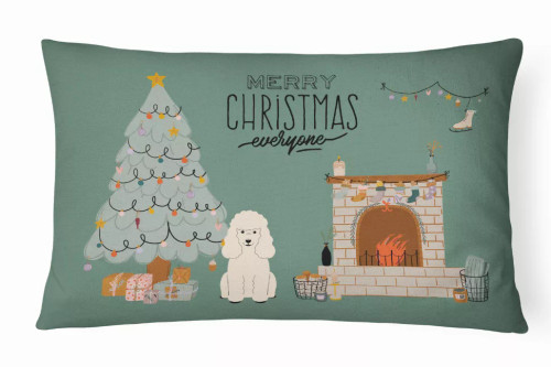 Christmas Everyone Dog Art Canvas Fabric Decorative Pillow - S000213B001695P020347V028