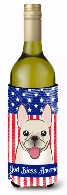 American Flag and Dog Wine Bottle Hugger - S000213B001695P062250V000