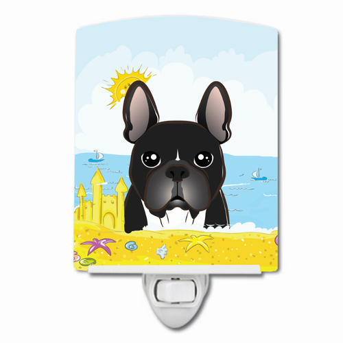 Summer Beach Design with Dog Ceramic Night Light - S000213B001695P099426V000
