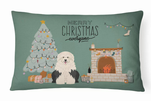 Christmas Everyone Dog Art Canvas Fabric Decorative Pillow - S000213B001695P020349V029