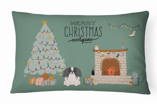 Christmas Dog Art Fabric Decorative Pillow - CK7668PW1216