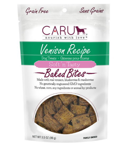 CARU Soft 'n Tasty Venison Recipe Bites for Dogs
