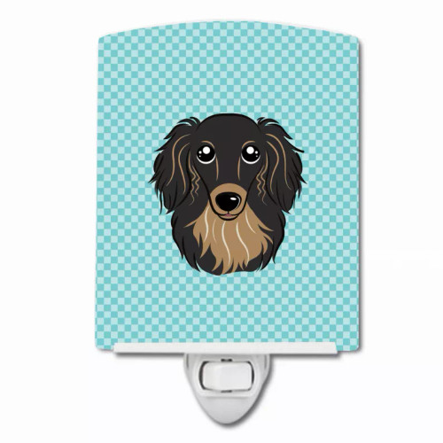 Checkerboard Design with Dog Ceramic Night Light - S000213B001695P098855V000