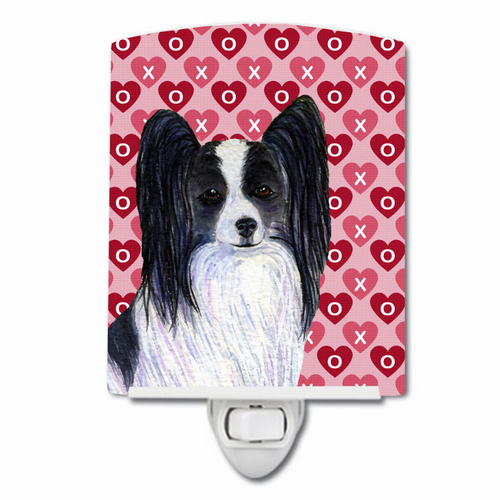 Hearts Love and Valentine's Day Dog Art Ceramic Night Light - SS4505CNL
