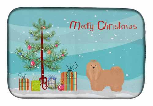 Dog Breed/Merry Christmas art Dish Drying Mat - CK3468DDM