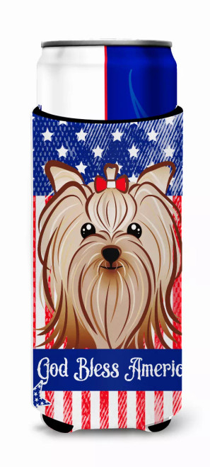 American Flag and Dog Ultra Hugger for slim cans - S000213B001695P061907V000