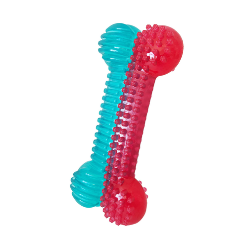 Textured Rubber Bone Dog Chew Toy