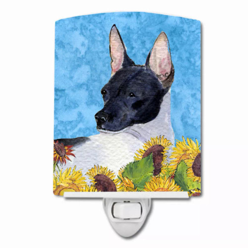 Dog in Summer Flowers Ceramic Night Light - S000213B001695P104628V000