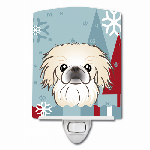 Winter Holiday Design with Dog Ceramic Night Light - S000213B001695P099110V000