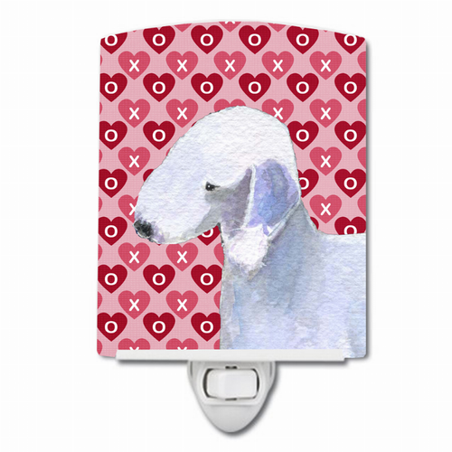 Hearts Love and Valentine's Day Dog Art Ceramic Night Light - SS4483CNL