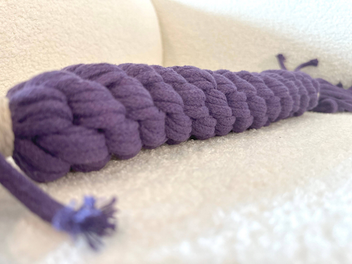 Large Handmade Macrame Candy Rope for Big Dogs, Sustainable - CSCORD317 Large Handmade Macrame Candy Rope for Big Dogs, Sustainable - CSCORD317