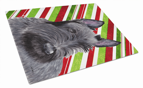 Christmas Design Dog Print Glass Cutting Board Large - SC9346LCB