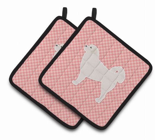 Dog Checkerboard Design Pair of Pot Holders - S000213B001695P074711V047