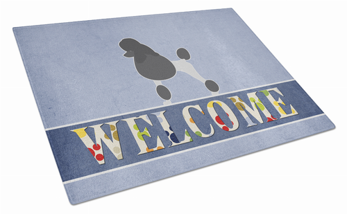 Welcome Dog Print Glass Cutting Board Large - S000213B001695P079712V009