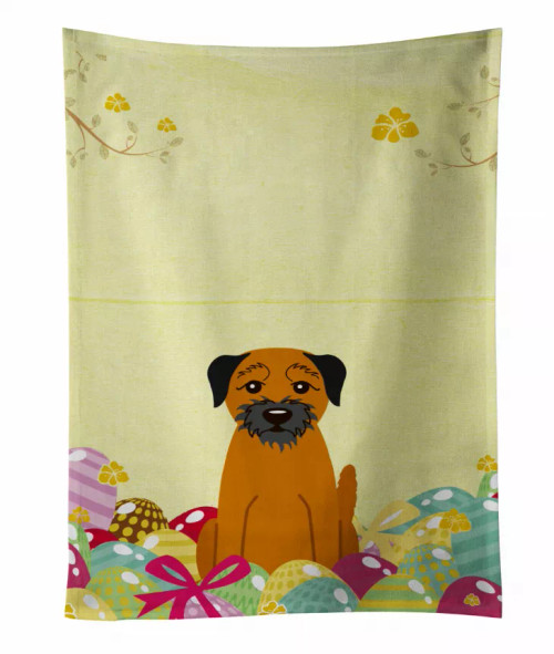 Easter Eggs Design with Dog Kitchen Towel - S000213B001695P084243V000