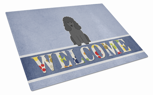Welcome Dog Print Glass Cutting Board Large - BB5652LCB