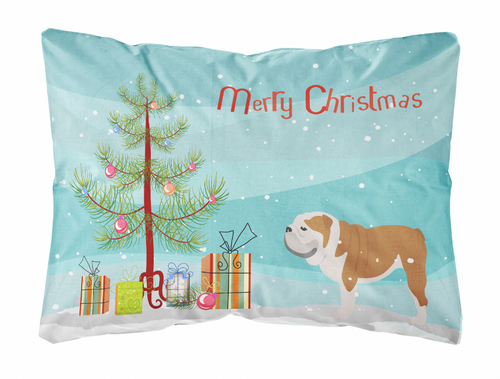 Christmas Tree Dog Art Canvas Fabric Decorative Pillow Style 2 - BB2980PW1216