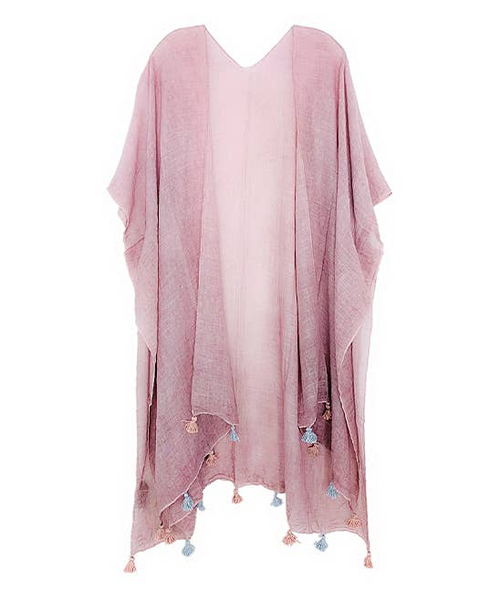 Stonewash Kimono with Handcrafed Tessales