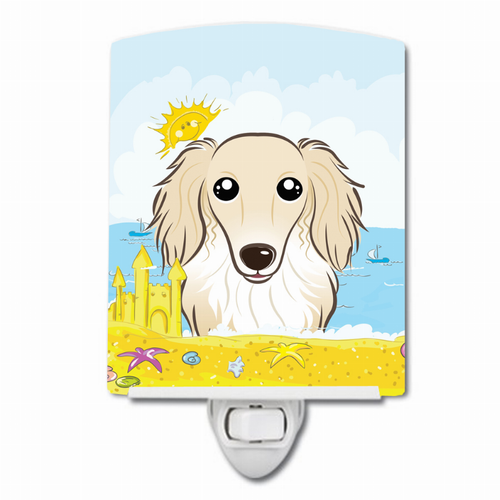 Summer Beach Design with Dog Ceramic Night Light - S000213B001695P099411V000