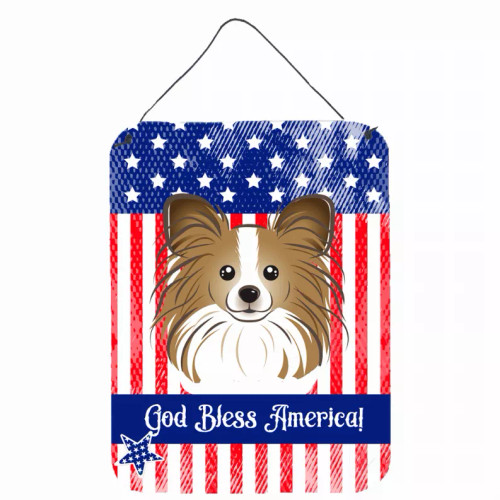 American Flag Design with Dog Wall or Door Hanging Prints - S000213B001695P062570V000