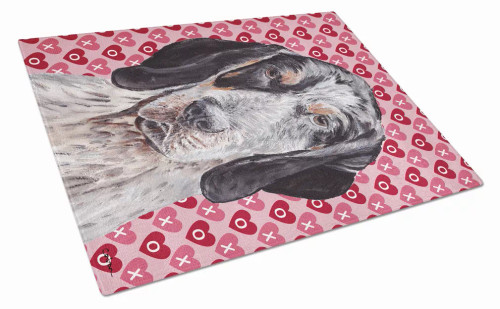 Valentine's Day Dog Print Glass Cutting Board Large - LH9564LCB