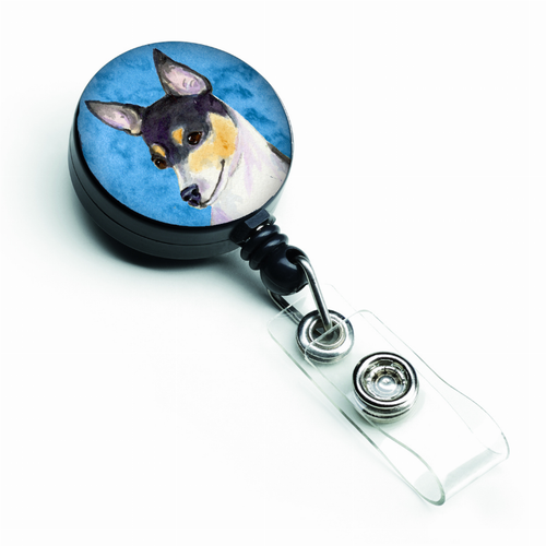 Dog Retractable Badge Reel - SS4794-BU-BR