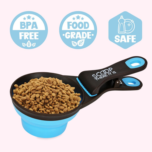 "Scoop There It Is!" Blue Dog Food Scooper "Scoop There It Is!" Blue Dog Food Scooper