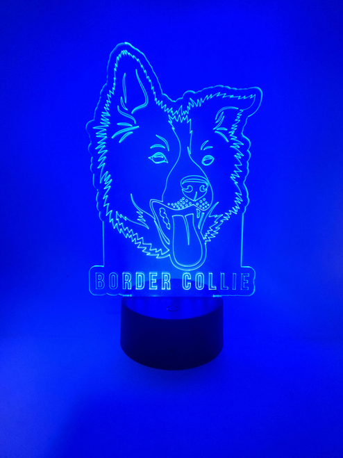 Border Collie LED Lamp | Dog Rescue Gift for Pet Lovers Border Collie LED Lamp | Dog Rescue Gift for Pet Lovers