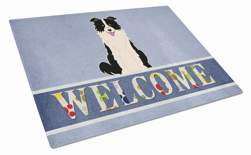 Welcome Dog Print Glass Cutting Board Large - BB5699LCB