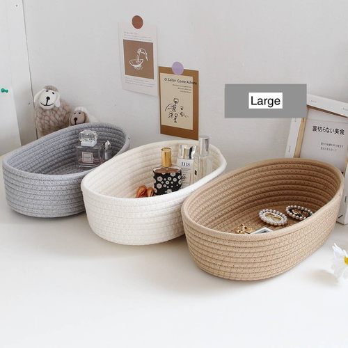 Handmade Sustainable Rope Basket Organizer - CSCORD261