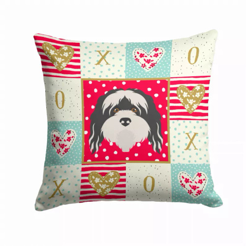 Dog Face Art Love Design Fabric Decorative Pillow - S000213B001695P007228V000
