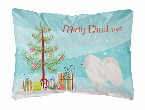 Christmas Tree Dog Art Canvas Fabric Decorative Pillow Style 2 - BB8479PW1216